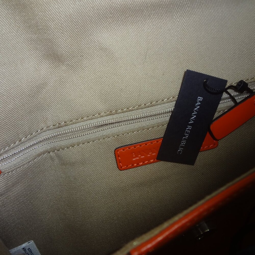NWT Orange Banana Republic Shoulder/Clutch Bag - Picture 4 of 5
